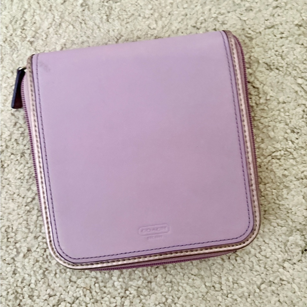 Coach Purple Women's CD Case Holder Pouch